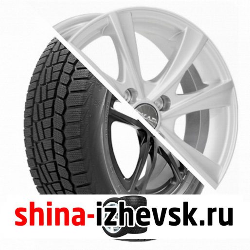 Колесо в сборе Viatti Brina зима (V-521) 195/60 R15 T 88 + СКАД Мальта 6xR15 4×100 ET45 DIA60.1 Белый в Ижевске